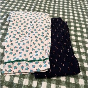 Two Pairs of Flannel Christmas PJs